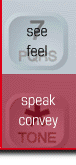 see feel speak convey